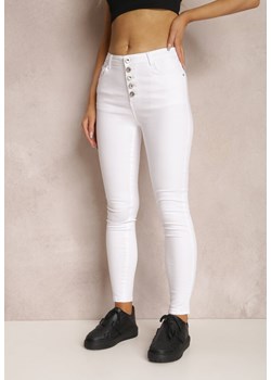 Białe Spodnie Skinny Winvienne ze sklepu renee.pl w kategorii Spodnie damskie - zdjęcie 179838953
