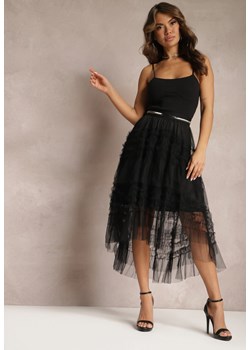 Czarna Tiulowa Spódnica Rozkloszowana Agandya ze sklepu renee.pl w kategorii Spódnice - zdjęcie 179857611