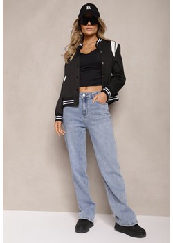 Jasnoniebieskie Szerokie Jeansy Regular Waist Rehnia ze sklepu renee.pl w kategorii Jeansy damskie - zdjęcie 179882861
