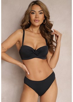 Czarne Bikini Strój Kąpielowy Dwuczęściowy z Ozdobnym Marszczeniem Nariella ze sklepu renee.pl w kategorii Stroje kąpielowe - zdjęcie 179899050