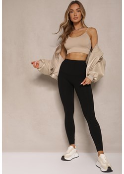 Czarne Basicowe Legginsy High Waist Tofelia ze sklepu renee.pl w kategorii Spodnie damskie - zdjęcie 179966424