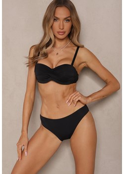 Czarne Bikini 2 Pary Majtek Typu Figi i Biustonosz Wiązany na Plecach Galanoria ze sklepu renee.pl w kategorii Stroje kąpielowe - zdjęcie 179969513