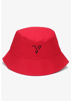 Czerwono-Czarny Kapelusz Bucket Stelenos ze sklepu born2be.pl w kategorii Kapelusze męskie - zdjęcie 179978482