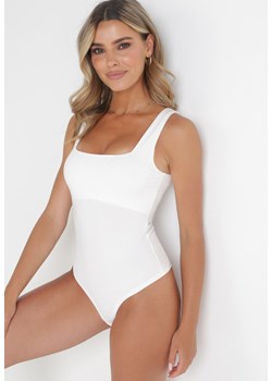 Białe Body Hyrmime ze sklepu born2be.pl w kategorii Body damskie - zdjęcie 179980664
