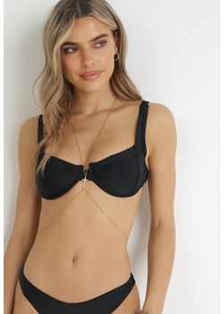 Złoty Naszyjnik Body Chain na Ciało z Zawieszką Zinni ze sklepu born2be.pl w kategorii Naszyjniki - zdjęcie 180005713