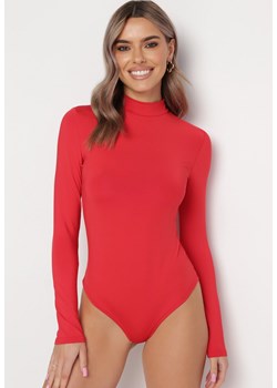 Czerwone Body z Półgolfem i Długimi Rękawami Gavaba ze sklepu born2be.pl w kategorii Body damskie - zdjęcie 180017001