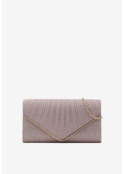 Różowa Błyszcząca Torebka w Kopertowym Stylu z Łańcuszkiem Rabiot - id: 292055 - marki born2be - 180027263 Różowa Błyszcząca Torebka w Kopertowym Stylu z Łańcuszkiem Rabiot ze sklepu born2be.pl w kategorii Kopertówki - zdjęcie 180027263