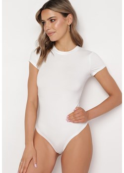 Białe Klasyczne Body z Krótkim Rękawem Oarnie ze sklepu born2be.pl w kategorii Body damskie - zdjęcie 180032724