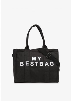 Czarna Pleciona Torebka Shopper Seviola ze sklepu born2be.pl w kategorii Torby letnie - zdjęcie 180113022