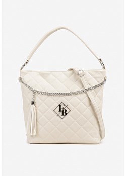 Beżowa Torebka Pikowana Shopper z Paskiem Lanelea ze sklepu born2be.pl w kategorii Torby Shopper bag - zdjęcie 180131080