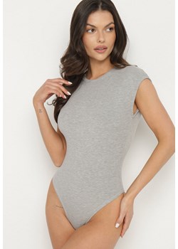 Szare Klasyczne Body z Wiskozą Wilimi ze sklepu born2be.pl w kategorii Body damskie - zdjęcie 180156514