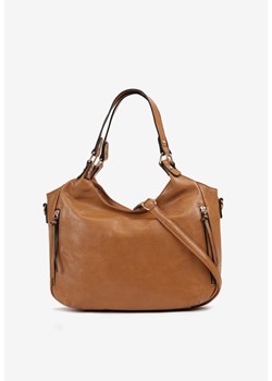 Ciemnobrązowa Duża Torebka Typu Tote z Dwoma Rączkami Teralin ze sklepu born2be.pl w kategorii Torby Shopper bag - zdjęcie 180169113