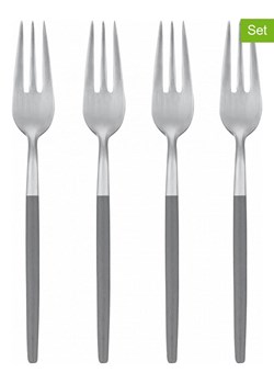 Blomus Widelczyki deserowe (4 szt.) &quot;Maxime&quot; w kolorze srebrno-szarym - dł. 15 cm ze sklepu Limango Polska w kategorii Sztućce - zdjęcie 180173053