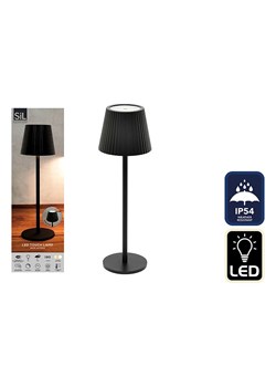SiL Interiors Lampa stołowa LED w kolorze czarnym - wys. 36 x Ø 11 cm ze sklepu Limango Polska w kategorii Lampy stołowe - zdjęcie 180173251