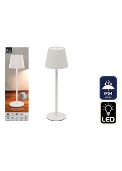 SiL Interiors Lampa stołowa LED w kolorze białym - wys. 36 x Ø 11 cm ze sklepu Limango Polska w kategorii Akcesoria do paznokci - zdjęcie 180173252