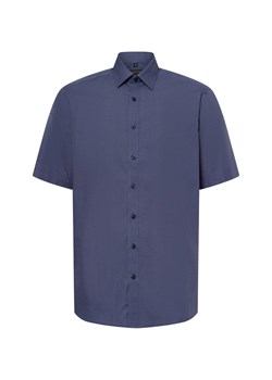 Finshley & Harding Męska koszula biznesowa - Easy Care Mężczyźni Modern Fit Bawełna granatowy wzorzysty ze sklepu vangraaf w kategorii Koszule męskie - zdjęcie 180179573