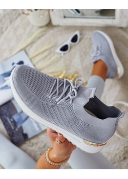 Royalfashion Damskie materiałowe buty sportowe Amgent ze sklepu royalfashion.pl w kategorii Buty sportowe damskie - zdjęcie 180192133