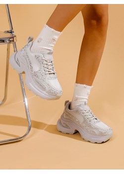 Royalfashion Sportowe sneakersy damskie z cyrkoniami Bloss ze sklepu royalfashion.pl w kategorii Buty sportowe damskie - zdjęcie 180198454