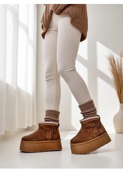 Royalfashion Krótkie buty a'la śniegowce damskie Xoalla ze sklepu royalfashion.pl w kategorii Śniegowce damskie - zdjęcie 180203511