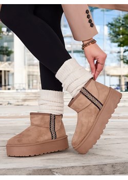 Royalfashion Krótkie buty a'la śniegowce damskie Haluzi ze sklepu royalfashion.pl w kategorii Śniegowce damskie - zdjęcie 180204103