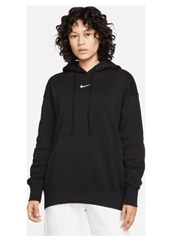 Damska bluza z kapturem o kroju oversize Nike Sportswear Phoenix Fleece - Czerń ze sklepu Nike poland w kategorii Bluzy damskie - zdjęcie 180209704