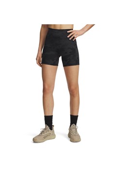 Damskie spodenki treningowe Under Armour Project Rock Middy Short - czarne ze sklepu Sportstylestory.com w kategorii Szorty - zdjęcie 180211394