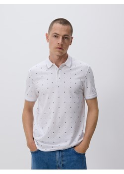 Reserved - Koszulka polo regular fit - biały ze sklepu Reserved w kategorii T-shirty męskie - zdjęcie 180215113