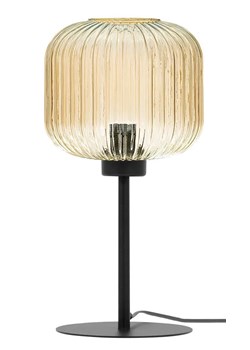 Beżowa lampka stołowa ze szklanym kloszem J021-Kostela - id: 49996 - marki Edinos.pl - 180218284 Beżowa lampka stołowa ze szklanym kloszem J021-Kostela ze sklepu Edinos.pl w kategorii Lampy stołowe - zdjęcie 180218284