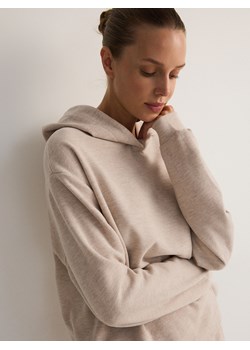 Reserved - Bluza oversize z kapturem - beżowy ze sklepu Reserved w kategorii Bluzy damskie - zdjęcie 180228762