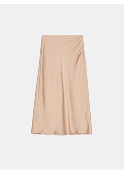 Mohito - Beżowa spódnica midi - beżowy ze sklepu Mohito w kategorii Spódnice - zdjęcie 180236340