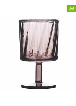 Villa d´Este Kieliszki (6 szt.) &quot;Fashion Fume&quot; w kolorze szarym - 340 ml ze sklepu Limango Polska w kategorii Kieliszki - zdjęcie 180238972
