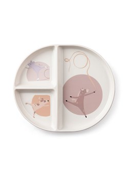 Sebra Talerz &quot;Teeny Toes&quot; w kolorze kremowo-jasnoróżowym ze sklepu Limango Polska w kategorii Naczynia dziecięce - zdjęcie 180240063