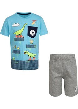 Converse 2-częściowy zestaw w kolorze turkusowo-szarym ze sklepu Limango Polska w kategorii T-shirty chłopięce - zdjęcie 180243424