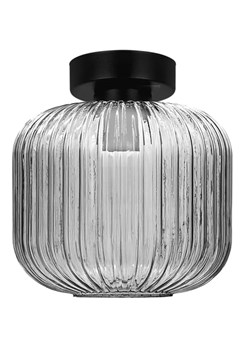 Lampa ze szklanym kloszem grafitowa L9-K39 ze sklepu Edinos.pl w kategorii Lampy sufitowe - zdjęcie 180244050