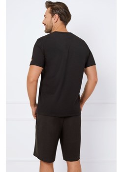 Komplet męski z krótkim rękawem i spodenkami Bono, Kolor czarny, Rozmiar S, Italian Fashion ze sklepu Intymna w kategorii Piżamy męskie - zdjęcie 180244120