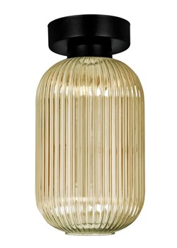 Lampa ze szklanym kloszem beżowa N9-A24 ze sklepu Edinos.pl w kategorii Lampy sufitowe - zdjęcie 180247604