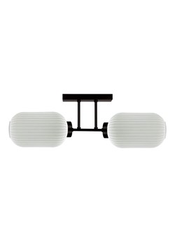 Sufitowa lamp z dwoma kloszami biała T8-K26 ze sklepu Edinos.pl w kategorii Lampy sufitowe - zdjęcie 180247610