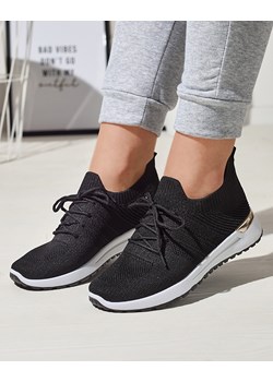 Royalfashion Tkaninowe czarne sportowe buty damskie Ferroni ze sklepu royalfashion.pl w kategorii Buty sportowe damskie - zdjęcie 180248913