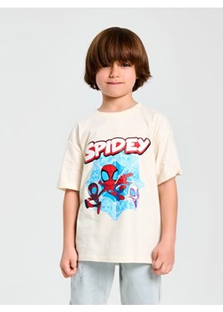 Sinsay - Koszulka Spider-Man - kremowy ze sklepu Sinsay w kategorii T-shirty chłopięce - zdjęcie 180265802