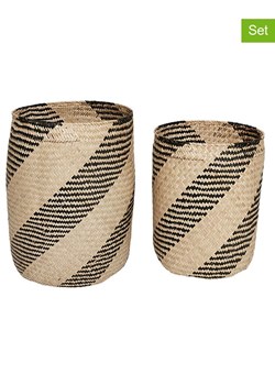 OYOY living design Kosze (2 szt.) w kolorze beżowo-brązowym ze sklepu Limango Polska w kategorii Kosze i koszyki - zdjęcie 180267700