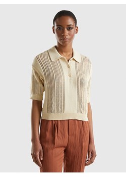 Benetton Sweter w kolorze beżowym ze sklepu Limango Polska w kategorii Swetry damskie - zdjęcie 180273842