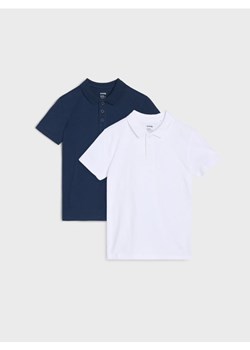 Sinsay - Koszulki polo w stylu basic 2 pack - biały ze sklepu Sinsay w kategorii T-shirty chłopięce - zdjęcie 180283253