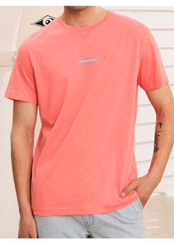 Sinsay - Bawełniana koszulka - pomarańczowy ze sklepu Sinsay w kategorii T-shirty męskie - zdjęcie 180283420