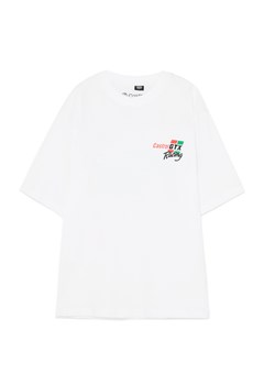 Cropp - Biały T-shirt Castrol - biały ze sklepu Cropp w kategorii T-shirty męskie - zdjęcie 180284854