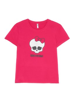 Cropp - Różowa koszulka z aplikacją Monster High - różowy ze sklepu Cropp w kategorii Bluzki damskie - zdjęcie 180284862