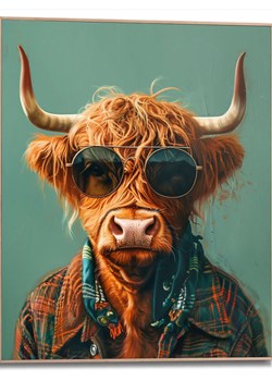 Orangewallz Druk artystyczny "Vintage Highlander" w ramce - 40 x 50 cm - id: 16307831 - marki Orangewallz - 180288121 Orangewallz Druk artystyczny "Vintage Highlander" w ramce - 40 x 50 cm ze sklepu Limango Polska w kategorii Obrazy - zdjęcie 180288121