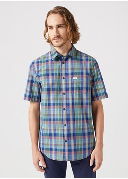 WRANGLER SS 1 PKT SHIRT MĘSKA KOSZULA W KRATĘ KRATA BLUE MADARAS 112350503 W5K0016831 ze sklepu YouNeedit.pl w kategorii Koszule męskie - zdjęcie 180290374