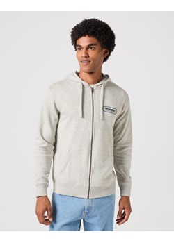 WRANGLER MĘSKA BLUZA ZIP THRU HOODIE MID GREY MELEE 112351250 W6X3018105 ze sklepu YouNeedit.pl w kategorii Bluzy męskie - zdjęcie 180295422