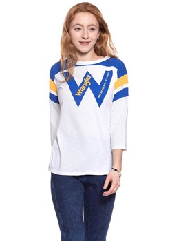 WRANGLER T SHIRT DAMSKI B&Y LS LOOSE TEE WHITE W723LEA12 112130926 ze sklepu YouNeedit.pl w kategorii Bluzki damskie - zdjęcie 180304613