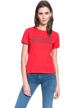 DAMSKI T-SHIRT WRANGLER LOGO TEE LOLLIPOP RED W7P3EVXSK 112132042 ze sklepu YouNeedit.pl w kategorii Bluzki damskie - zdjęcie 180305182